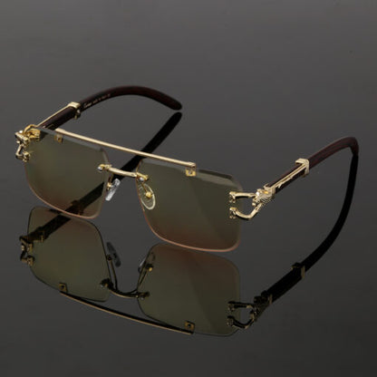 Cartier Golden Wood Glasses