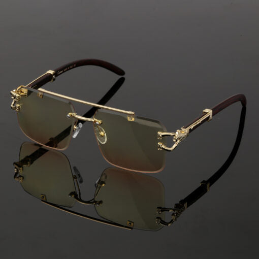 Cartier Golden Wood Glasses